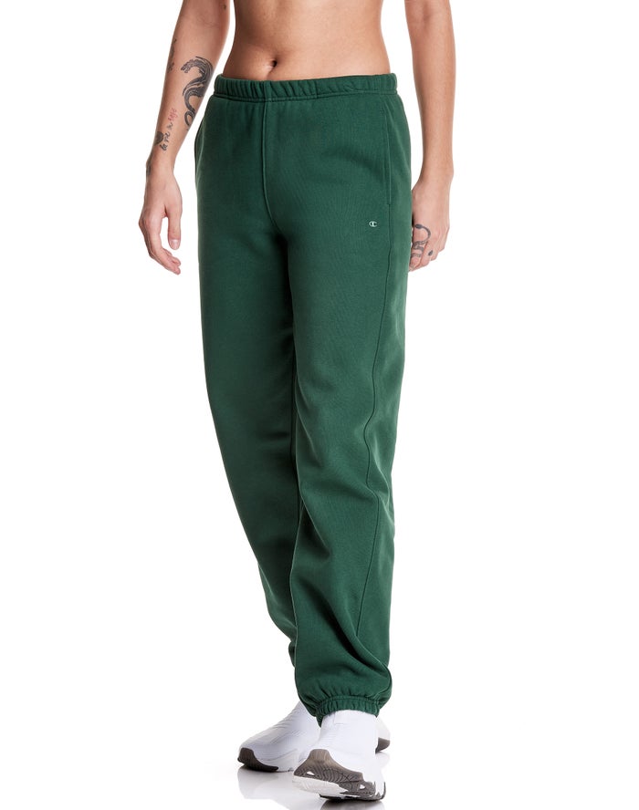 Pantalon Chandal Champion Mujer Mexico - Reverse Weave Boyfriend Verde Oscuro - 56291-EKNH